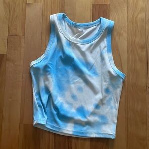 Tie dye halter top soooooo cute and very versatile! Could be used as a pj top